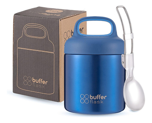 Termo Comida Y Liquido Buffer Niño Niña 340ml + Cuchara