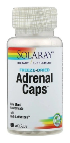 Adrenal Caps 60 Veg Cápsulas Solaray - Imp Eua