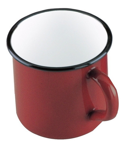 Taza Cacillo O Pote De Peltre Rojo 650 Ml Marca  Ibili