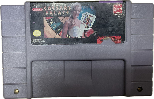 Super Caesars Palace Para Super Nintendo Snes Original (Usado)