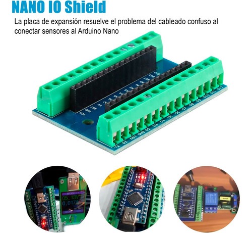 4 Piezas Shield Arduino Nano V3.0 Terminal De Clema Bornera