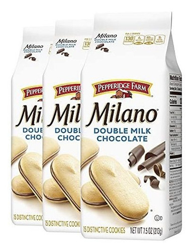 Las Cookies De Chocolate Pepperidge Farm Milano Doble Leche,