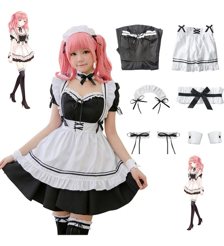 Disfraz Cosplay Anime Traje Maid Lolita Disfraz Mujer