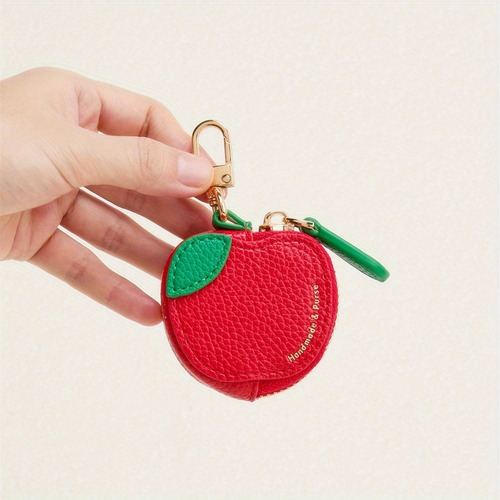 Monedero De Fruta Con Colgante De Manzana Roja