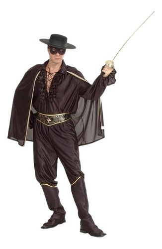 Chaqueta Tipo Capa Zorro Cosplay Costume Hero Swordsman Para