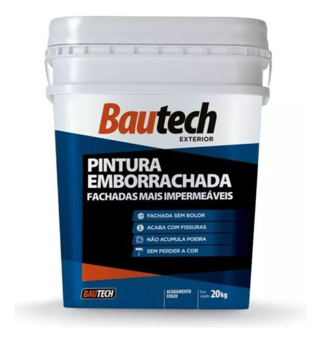 Tinta Emborrachada Acabe C/ Mofo E Infiltração Bautech 20kg 