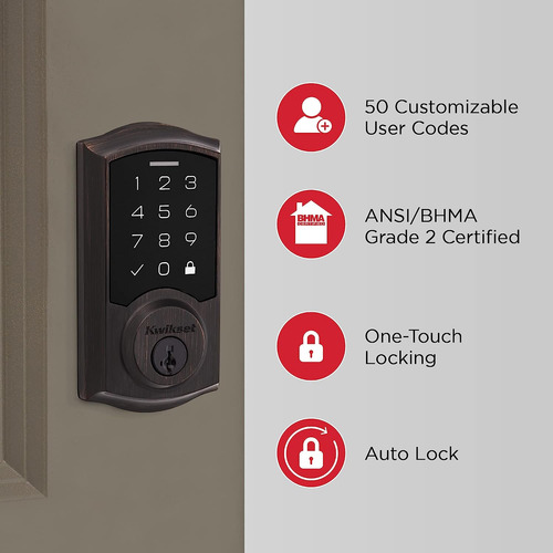 Smartcode 270 - Cerrojo De Seguridad Panel T ctil Elec...