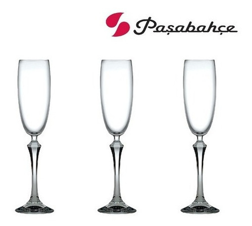 Imagen 3 de 5 de Set X 6 Vaso Copa Champagne 175 Cc Pasabahce Importado