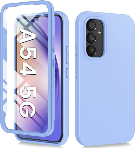 Funda Samsung Galaxy A54 5g Proteccion Completa - Celeste