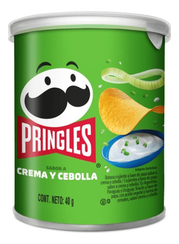 Papas Fritas Snacks Pringles Crema Y Cebolla Chicas X40gr