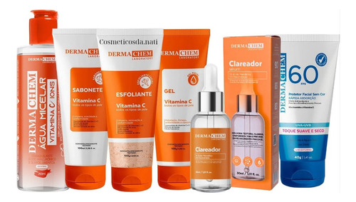 Kit Skincare Vitamina C Anti-idade Clareador Dermachem