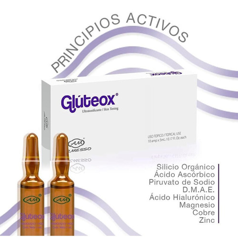 Gluteox - 10 Amp X 5 Ml - mL a $45600