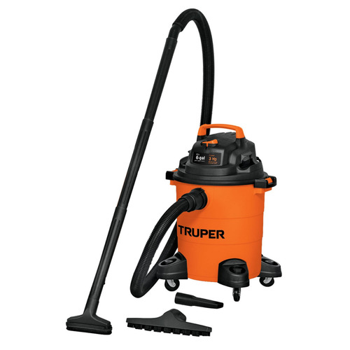 Aspiradora De tacho Truper ASP-06 23L naranja y negra 120V 60Hz