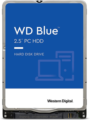 Disco Duro Wd Blue 1tb Sata 2.5'' 5400rpm Laptop Pc 7mm 