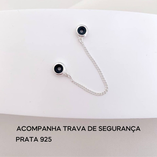 Kit Pulseira Berloque Tambor + Separador Cristal Prata 925