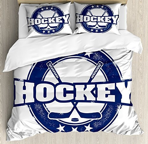 Ambesonne Hockey Cubierta Del Duvet, Por El Tiempo Buscando