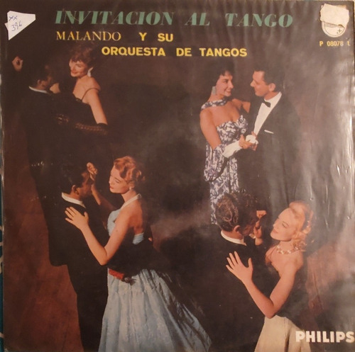Vinilo Lp De Malando Y Su Orquesta De Tango (xx396
