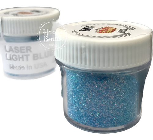 Glitter En Polvo Comestible Celeste Light Blue King Dust