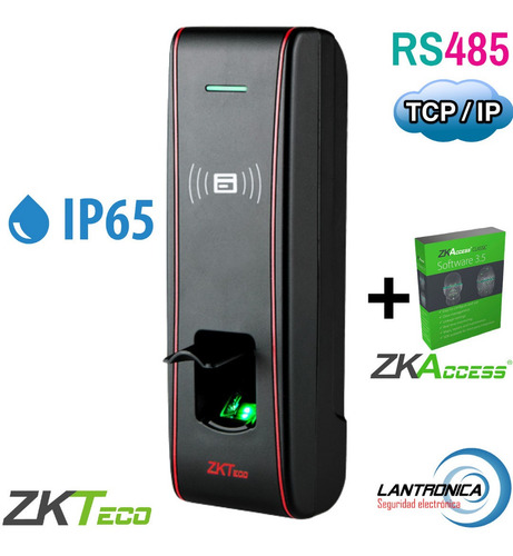 Imagen 1 de 10 de Control Acceso Con Lector De Huella F16-id
