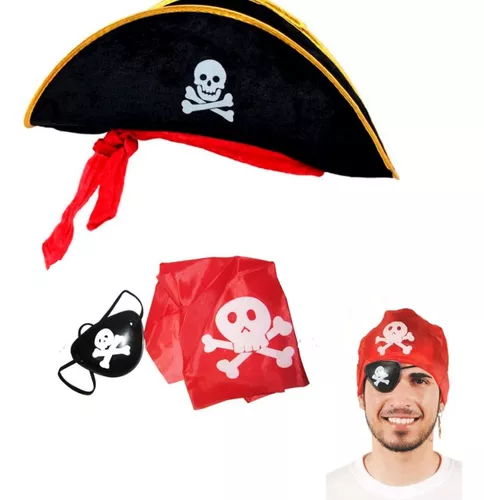 Fantasia Masculina Pirata Maluco Festa Halloween Carnaval