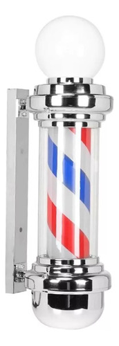 Caramelo Para Barberia Barber Pole Giratorio Con Luz Led