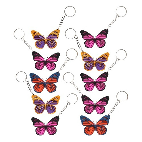 Souvenirs Pack X 35 Llaveros Mariposas 2 Colores,