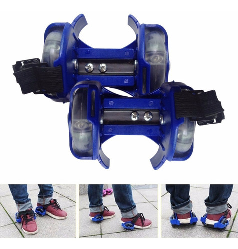 Imagen 4 de 10 de Patines Ajustable Flashing Rollers Con Luz Led Ruedas Zapato
