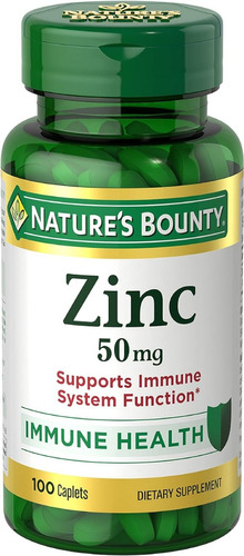 Zinc  50 Mg De 100 Unidades Nature's Bounty