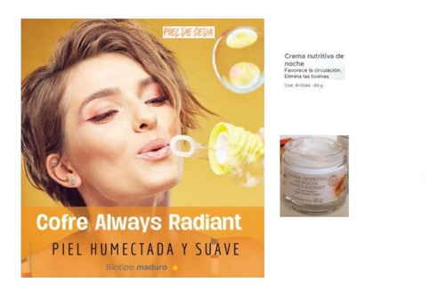 Imagen 1 de 2 de Idealcrema Nutritiva Noche Cofrealwaysradiant(60g)