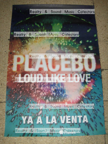 Placebo Loud Like Love Poster Original De Coleccion!!