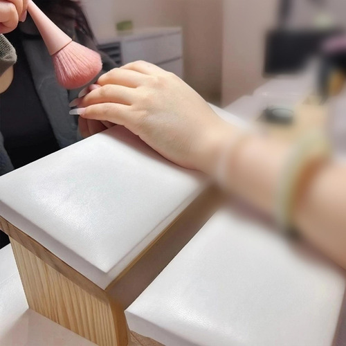 2 Piezas De Reposamanos Para Manicura, Cojín De Mano Negro