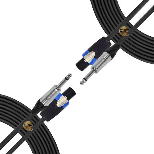 2 Cables Bafle Potencia Speakon Plug 6.5 10 Metros 2x2.5 Cjf