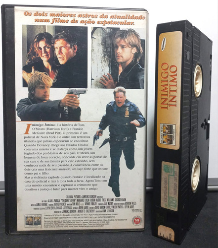 Vhs Inimigo Íntimo - Alan J. Pakula/harrison Ford- Brad Pitt (Usado)