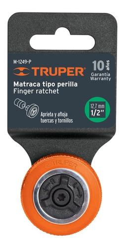 Llave Crique Tipo Matraca Perilla 1/2 Truper 13653