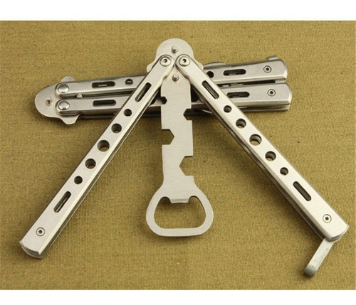 Mariposa Balisong De Entrenamiento Destapador De Botellas