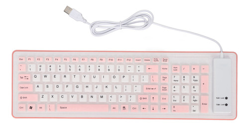 Teclado Plegable De Silicona, 103 Teclas, Cable Usb, Silicon