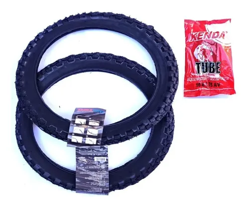 1 Reifen + 1 Schlauch 16 X 1,75 Zoll (44-305) Schwarz – Für Kinderfahrrad & MTB | Deestone Markenqualität