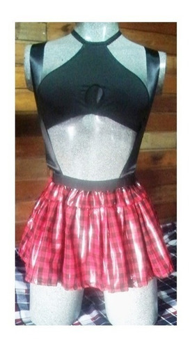 Sexy Disfraz Erótico De Colegiala Divina Tres Piezas