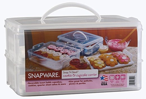 Snapware 6032 Large 2 Capa-cupcake Guardián