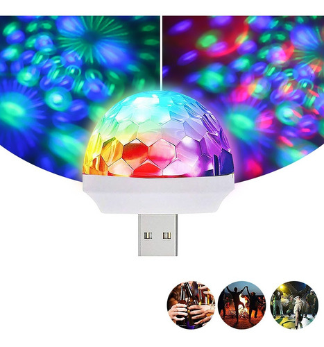 Imagen 3 de 8 de Luz De Escenario De Discoteca Mini Led Usb