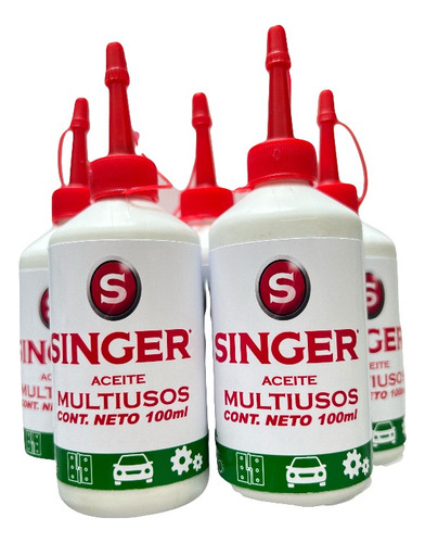 Aceite Singer Multiusos 100ml 5 Piezas