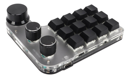 Teclado Programable Con 3 Botones Rgb Y 12 Teclas Bluetooth