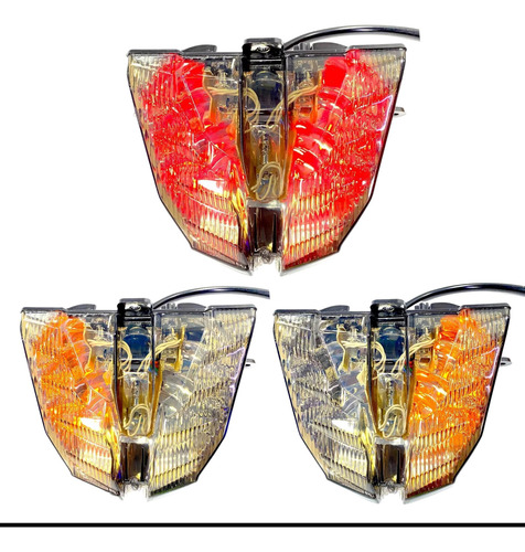 Calavera Trasera Led C/ Direccionales Stop Pulsar Ns200 Mtc