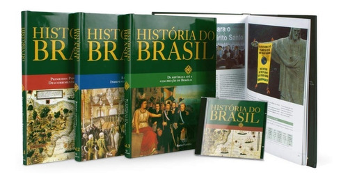 Livro História Do Brasil Barsa: 4 Livros + 1 Cd