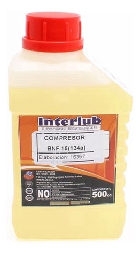 Aceite Para Compresores Bnf 15 X 500cc