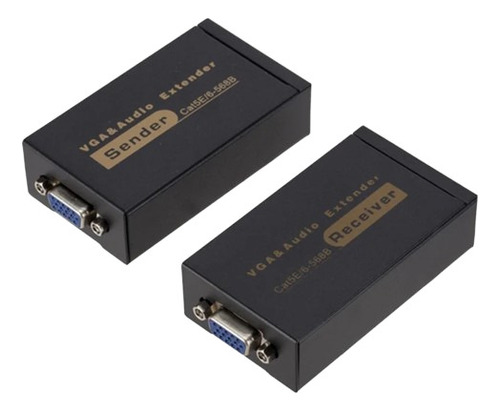 Extender Vga Extensor Até 100 Metros Utp Cat5e/6 C/ Audio