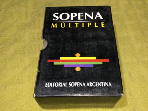 Sopena Multiple, Diccionario Ingles Castellano Y Castellano