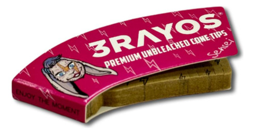 Filtros Carton Conos 3rayos Unbleached Tips Premium Sensei Sabor Neutro