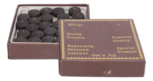Snooker Cue Tips, Kit De 50 Unidades/12 Mm, Bastones De Cuer