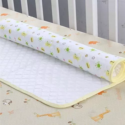 Colchón cambiador para pañales de bebé o niño, hoja impermeable protectora,  almohadilla menstrual, paquete de 3, Blanco